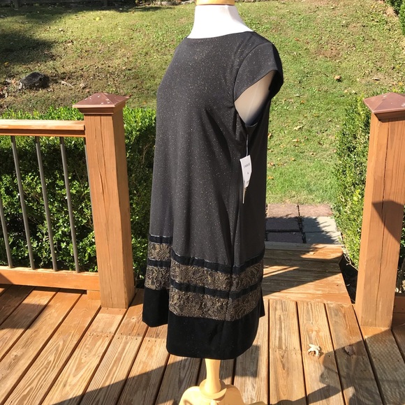 NWT - Black & Gold Dress - Picture 3 of 7